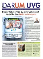 Fahrgastzeitschrift DARUM UVG Winter 2015