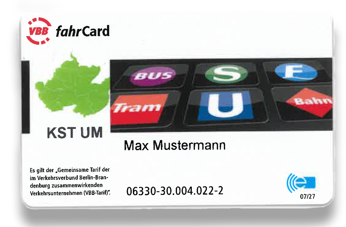 VBB-fahrCard. Diese Karte ist ausschließlich im Landkreis Uckermark gültig.